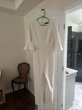 DO + BE Women's Jumpsuit with Ruffle Sleeves
